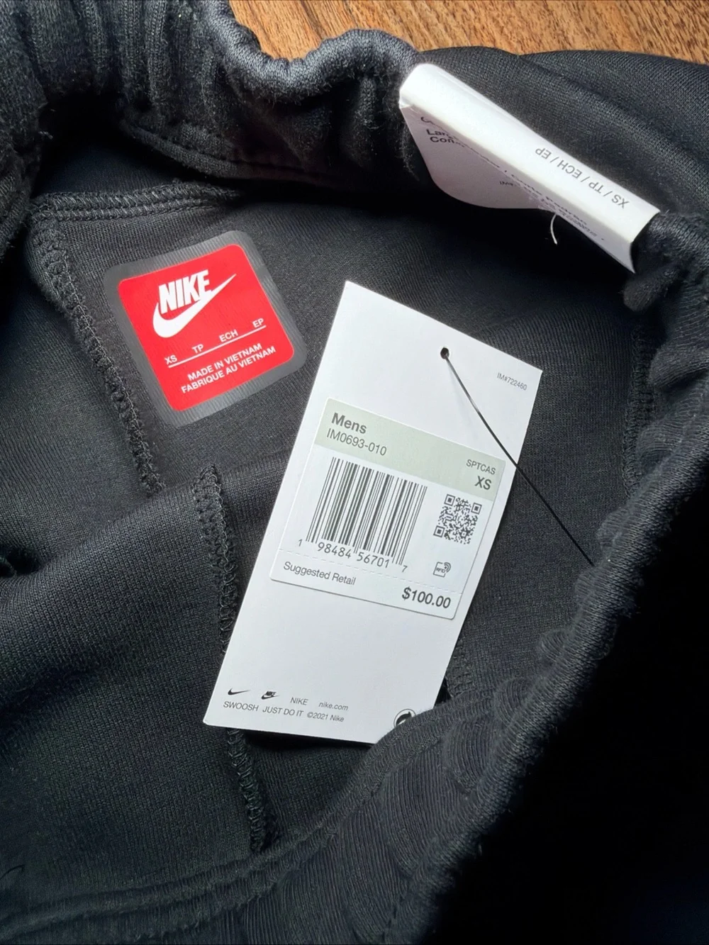 Nike Tech Fleece Black Shorts IM0693-010 Men's Size XS NWT